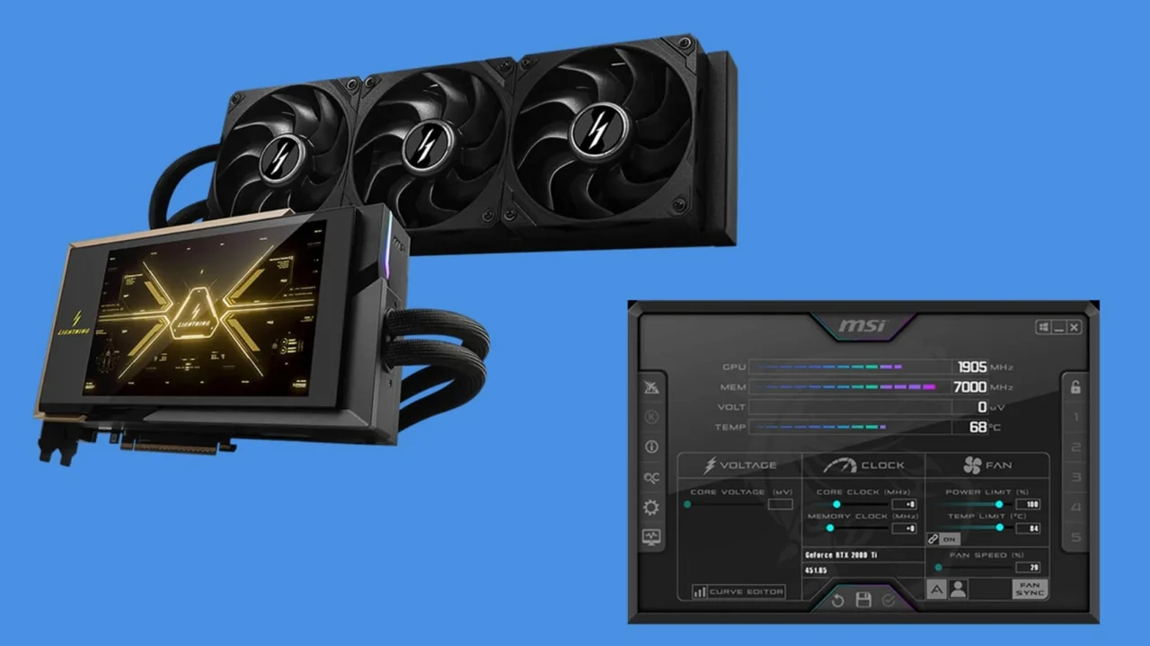 به‌روزرسانی  نرم افزار MSI Afterburner با پشتیبانی از کارت گرافیک RTX 5090 LIGHTNING Z
